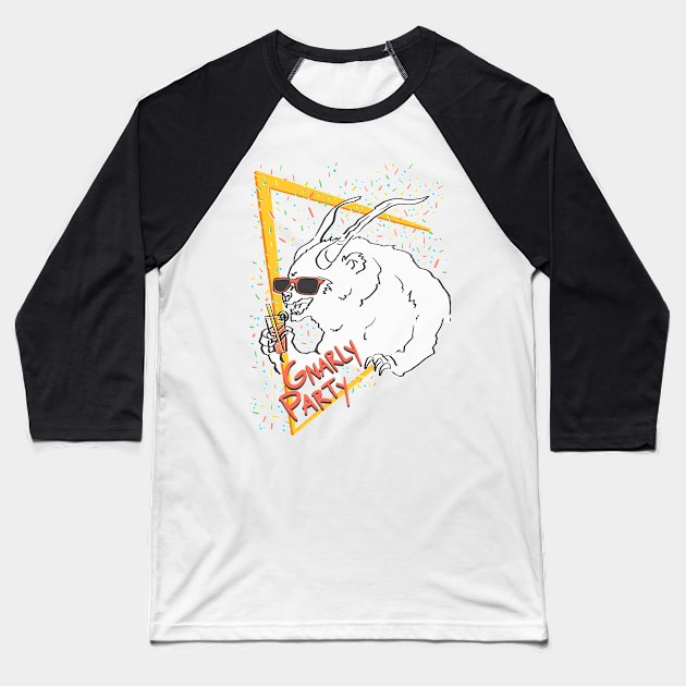Gnarly Party Baseball T-Shirt by milistardust